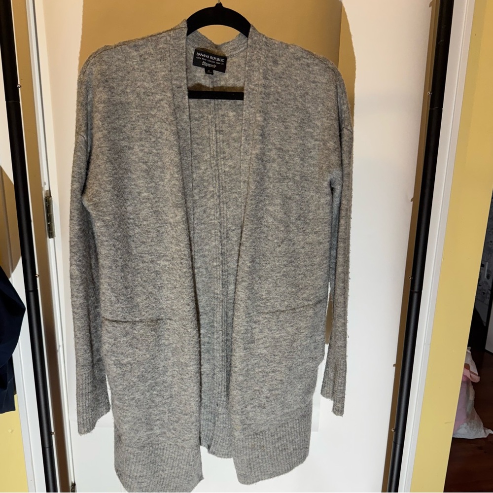 Banana Republic Heather Gray Cardigan